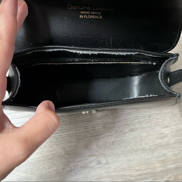 Sandra Firenze Genuine Leather Mini Crossbody Bag Hand Made in Florence Italy - Picture 8 of 11